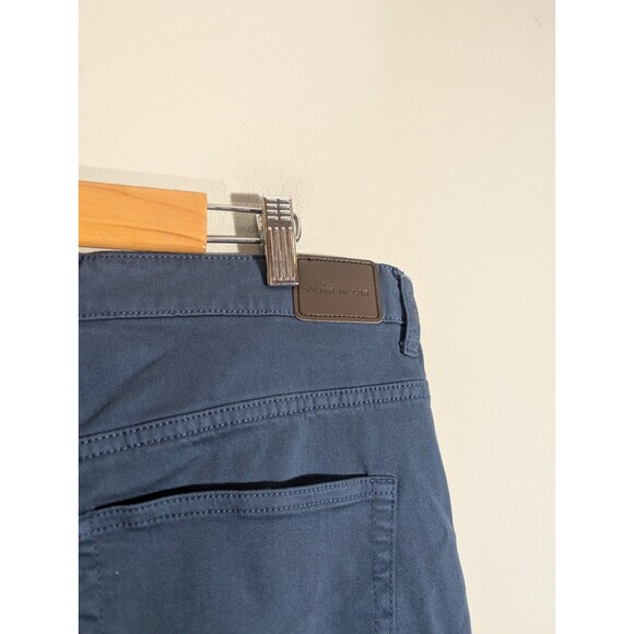 Peter Millar Mens Blue 5 Pocket Straight Leg Pants Sz 36 Preppy Golf Performance - Picture 7 of 10